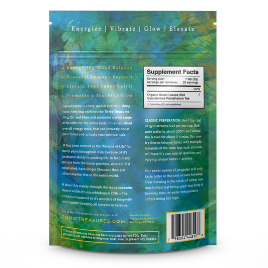 7 LEAF WILD GYNOSTEMMA: Immunity + Longevity Loose Leaf Tea