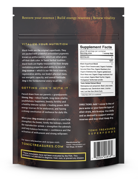REVITALIZE: Black Superfoods Jing Kidney Nourishment + Adrenal Support