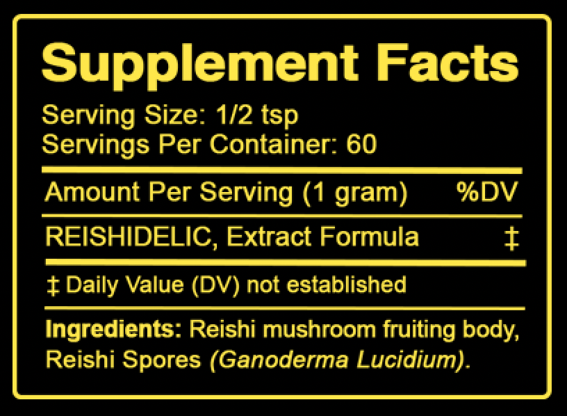 REISHIDELIC: Reishi + Spores Spirit Potency Activation Tonic